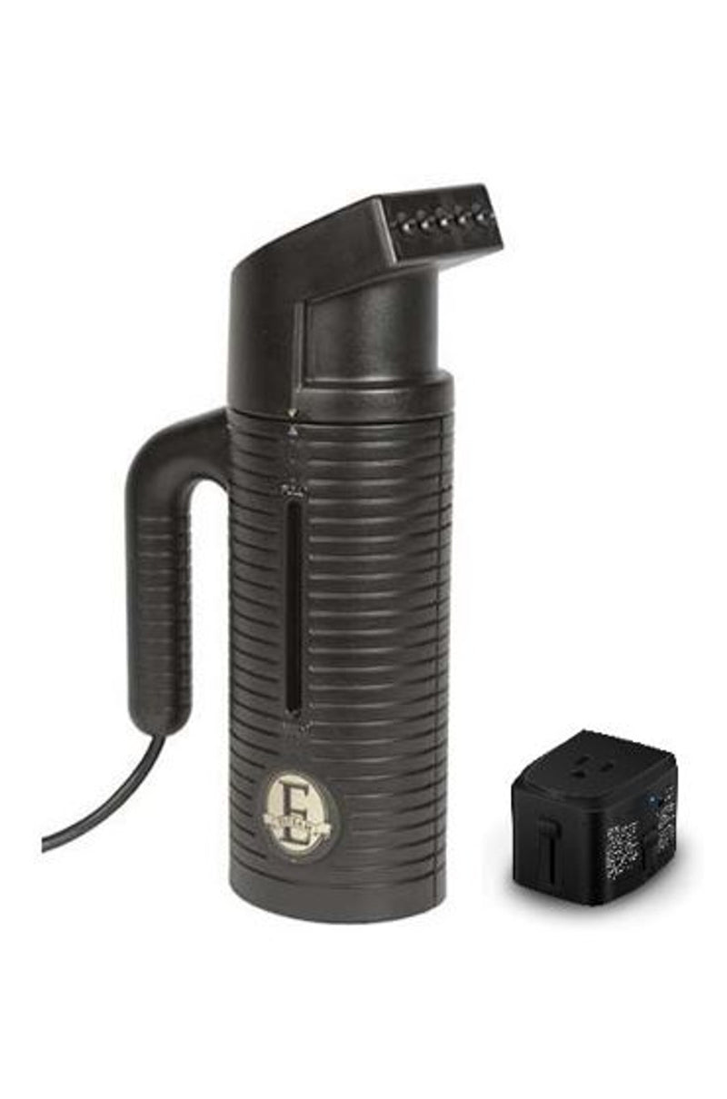 ESTEAM TRAVEL STEAMER, 120V, 9' CORD W/ NEMA 1-15 PLUG & VOLTAGE CONVERTER KIT
