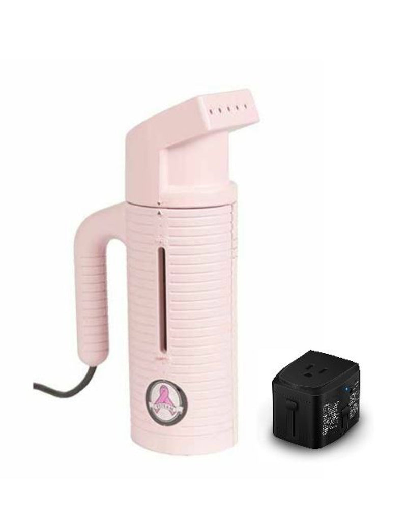 ESTEAM TRAVEL STEAMER, 120V, 9' CORD W/ NEMA 1-15 PLUG & VOLTAGE CONVERTER KIT